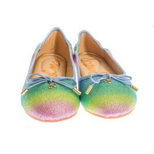 Sam Edelman Rainbow Ombre Felicia Ballet Classic Flat Girl's US Size 12 youth